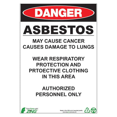 ZING Eco GHS Sign, Danger, 14X10- Model 2677A